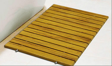Ορθογώνιο ξύλινο πλαστικό σύνθετο χαλί 80cm X 60cm ντους Decking WPC