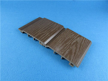 Γκρίζο χρώμα επένδυσης τοίχων Mouldproof ξύλινο πλαστικό σύνθετο WPC εξωτερικό