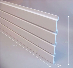 Άσπρη πλαστική Slat αποθήκευση επιτροπών τοίχων γκαράζ με Slat τους γάντζους τοίχων