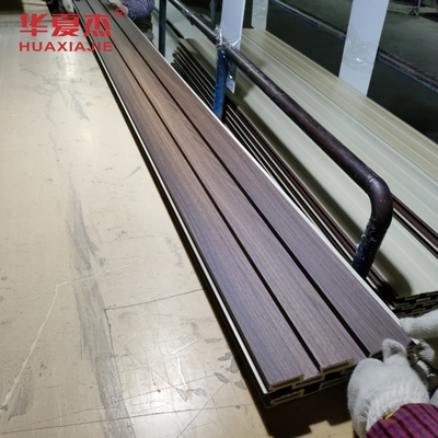 Καλή τιμή Πίνακας τοίχου WPC ξύλινου κόκκου Πίνακας εσωτερικού WPC για διακόσμηση οικιστικών εμπορικών κτιρίων σε απευθείας σύνδεση