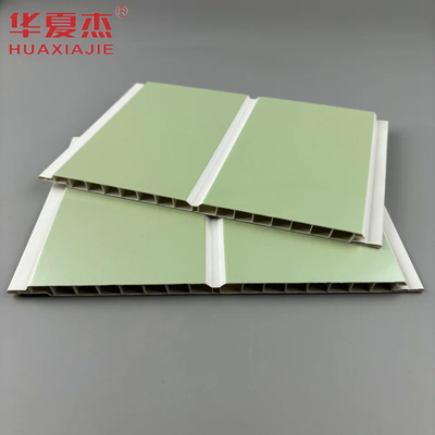 Καλή τιμή 200mm Αδιάβροχα Πάνελ Τοίχου PVC Πράσινα με Θερμή Σφράγιση PVC Πάνελ Διακόσμησης Σπιτιού σε απευθείας σύνδεση