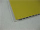 Κίτρινες τοποθετημένες σε στρώματα ανώτατες επιτροπές PVC, επιτροπές στεγών PVC μόνωσης θερμότητας