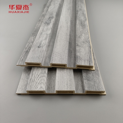 Εμπορεμπόριο Design Grey Wood Fluted Wpc Panel Wall Decorations For Home Luxury Wpc Wall Panel Ηλεκτρονικά υλικά για το σπίτι