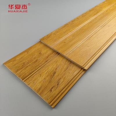 Φύση ξύλο Wpc Wainscoting Πίνακες Αδιάβροχο Wpc τοίχωμα Πίνακα Wainscot Για διακόσμηση μπάνιου