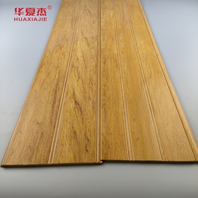 Φύση ξύλο Wpc Wainscoting Πίνακες Αδιάβροχο Wpc τοίχωμα Πίνακα Wainscot Για διακόσμηση μπάνιου