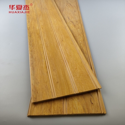 Φύση ξύλο Wpc Wainscoting Πίνακες Αδιάβροχο Wpc τοίχωμα Πίνακα Wainscot Για διακόσμηση μπάνιου