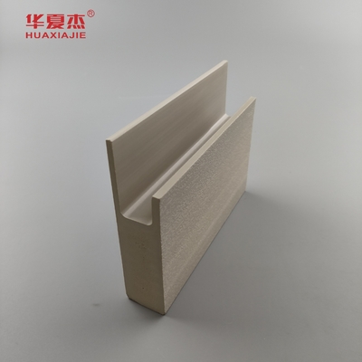 Υψηλής ποιότητας Wpc Flat Casing J Channel Wood Grain Wpc Πύλη Φρέμα και Jamb εσωτερική διακόσμηση σπιτιού