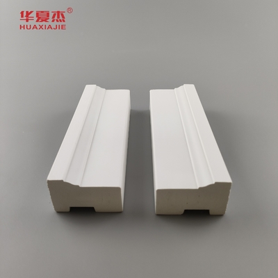 Αξία κόστους wpc Brickmold 2'' κόκκους ξύλου pvc πλαισίου πόρτας πλυντήριο αδιάβροχη διακόσμηση σπιτιού/γραφείου