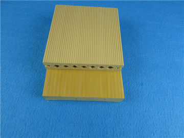 Καλή τιμή Mouldproof κίτρινο WPC σύνθετα Decking/Eco φιλικό σύνθετο ξύλινο Decking σε απευθείας σύνδεση