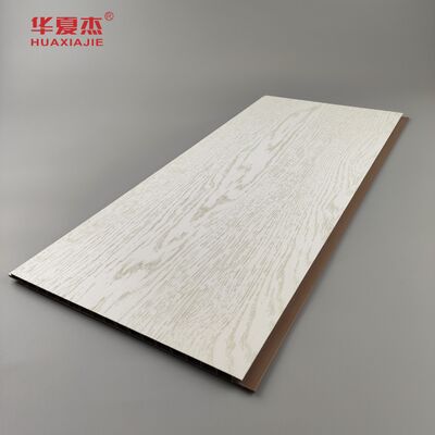 Καλή τιμή Λευκά κόκκοι ξύλου PVC τοίχωμα 250mm x 8mm αντισηπτικό για διακόσμηση κτιρίων σε απευθείας σύνδεση