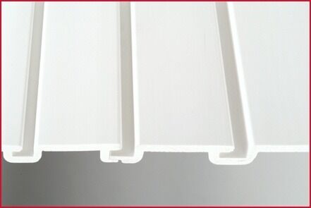 Καλή τιμή Εξαιρετικές Πάνελ PVC Slatwall Ανθεκτικά στη Φωτιά Αντισηπτικά Αδιάβροχα για Εμπορικές Βιτρίνες και Τοίχους Αποθήκευσης Διαδικτυακά