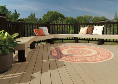 Καλή τιμή Αδιάβροχο δρύινο WPC σύνθετο Decking ανακυκλώσιμο με Co-extrusion τις γέφυρες σε απευθείας σύνδεση