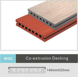 Καλή τιμή Περιβαλλοντικό σύνθετο WPC Decking, ξύλινη σανίδα που δαπεδώνει 140mm X 25mm σε απευθείας σύνδεση