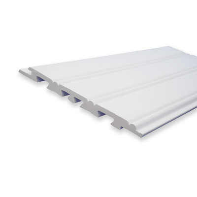 UV προστατεύστε το άσπρο Wainscot PVC μέγεθος Planking επιτροπής βινυλίου 5.4inch Χ 0.4inch